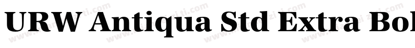 URW Antiqua Std Extra Bold Wide字体转换